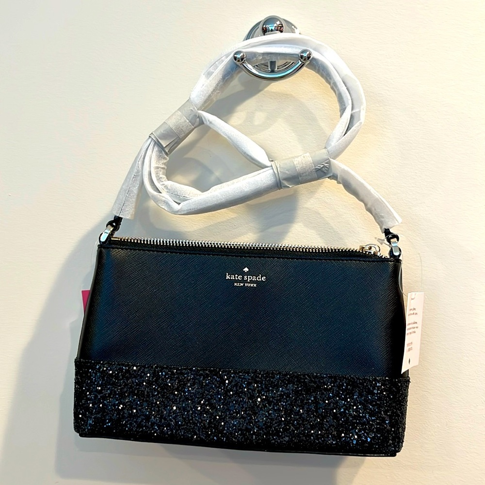 Black Kate Spade Mixed Material Bag